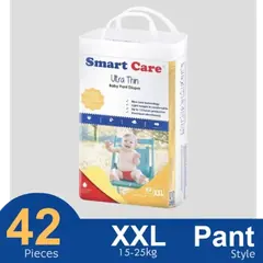 Smart Care Pant System Baby Diaper (XXL Size) (15-25 Kg) (42 Pcs) - SBD-PantXXL’42 - Rokomari